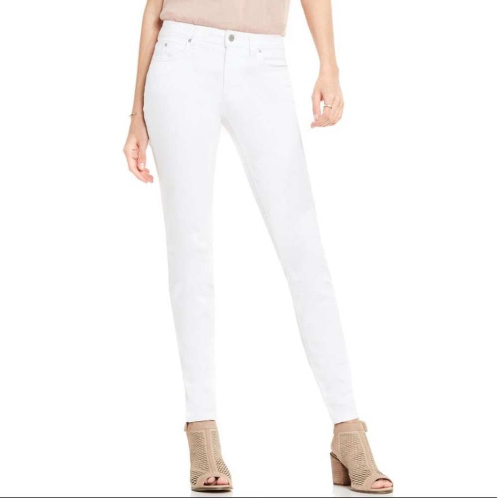 Vince Camuto white ankle jeans stretch skinny